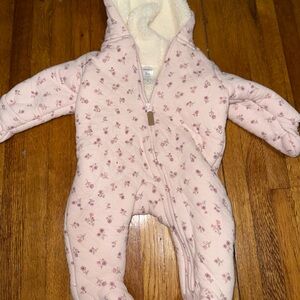 Carter's Pink Floral Kids Footie